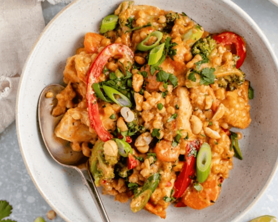 Thai peanut couscous